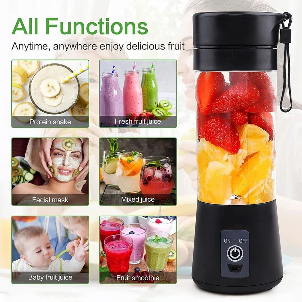 Portable USB Juicer Blender – Blend Anywhere, Anytime!